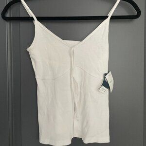 Hollister Split Front Tank Top White Size Small